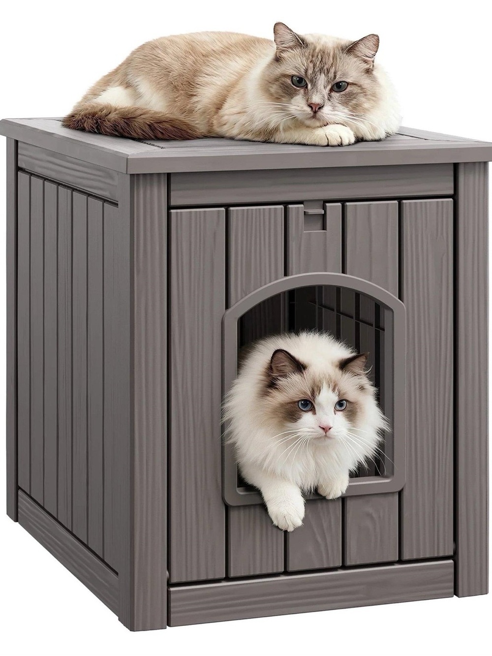 NEW- Resin Cat Litter Box Enclosure Side Table